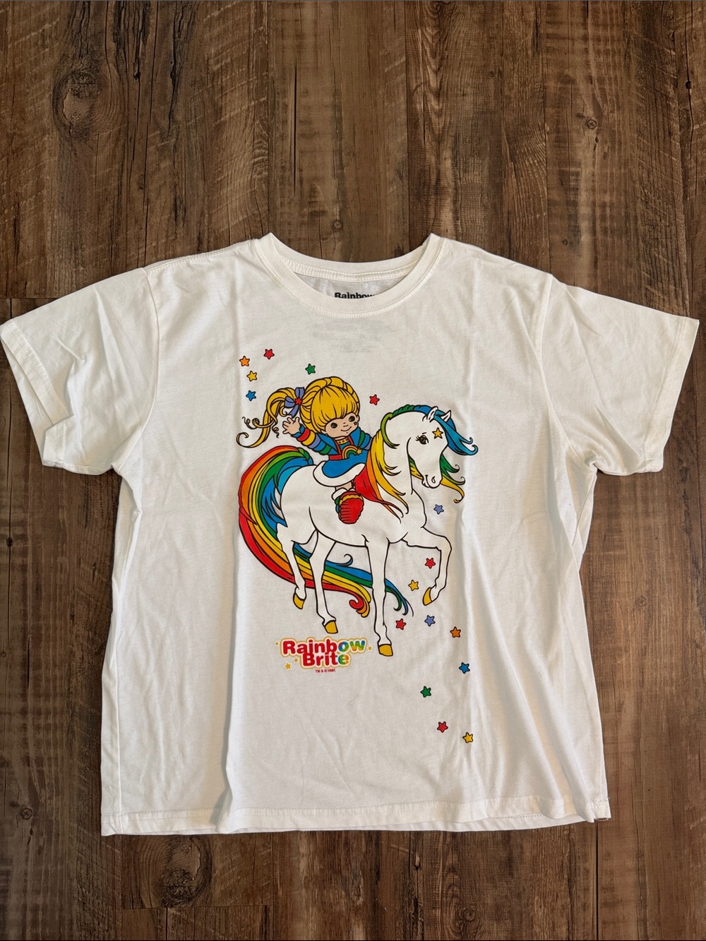 Rainbow Brite tee, size XL
